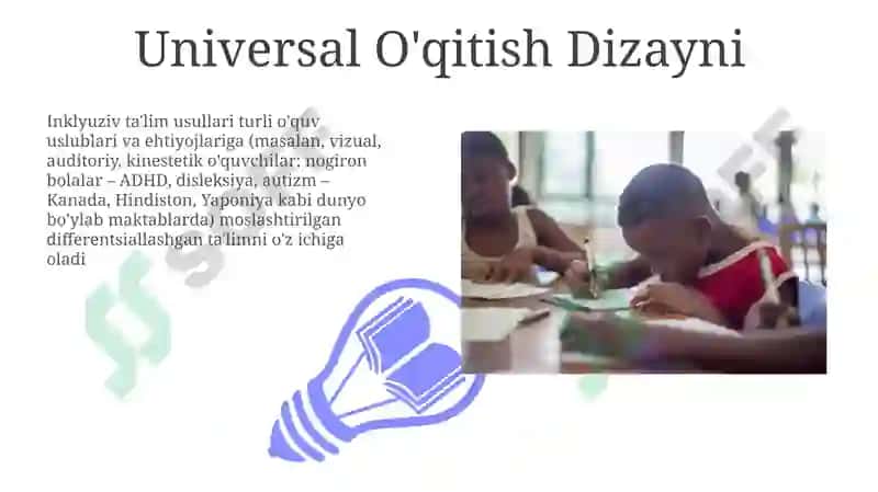 Inkuliyuziv talim uslubiy turlari va asoslari 3
