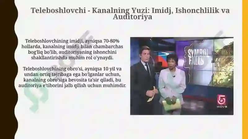 Teleboshlovchi - Kanal Qiyofasining Asosi 3