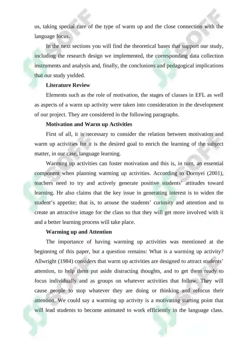 The Role of Warm-Up Activities in English Classes 3