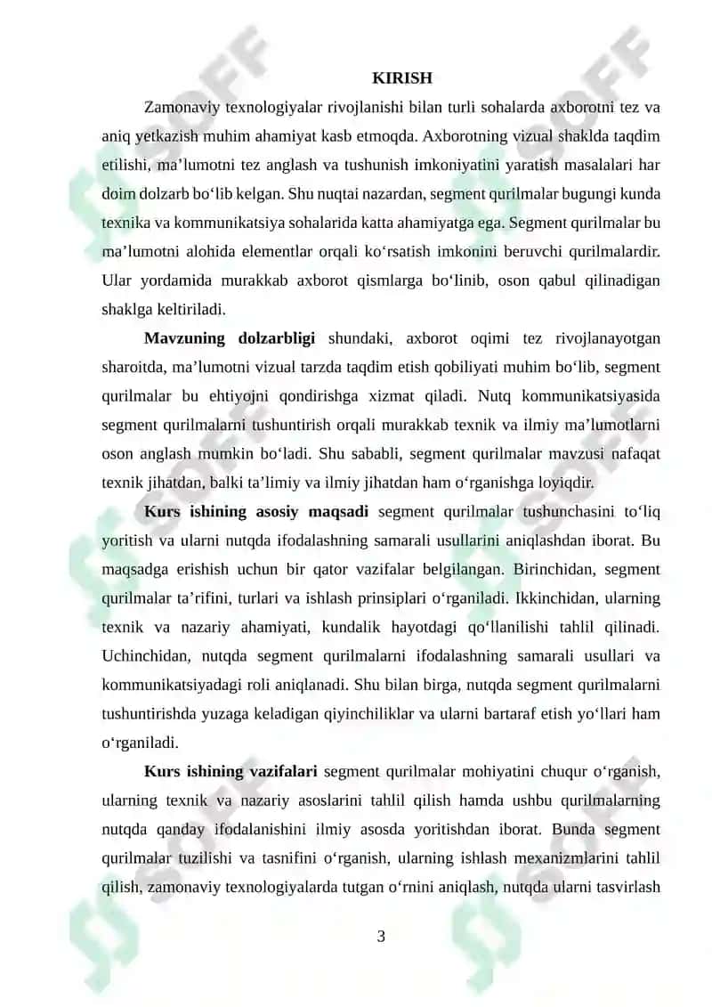 Oʻzbek tilida "Segment qurilmalar" tushunchasi va uni nutqda ifodalanishi 3