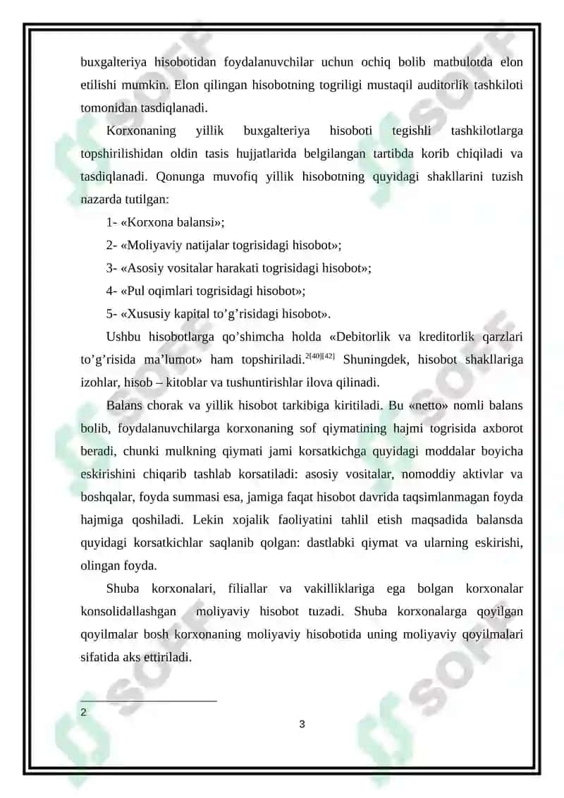 Fiskal instituti Bugalteriya hisobi auditi 3 kurs sirtqi Qurbonboyev Sanjarning Moliyaviy hisobotning xalqaro standartlari fanidan yozgan referati 3