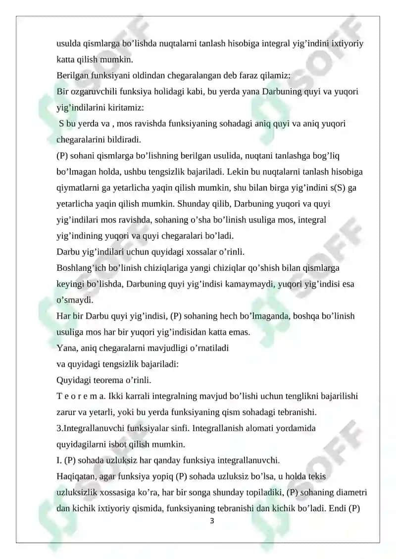 Ikki karrali integralning tadbiqlari 3