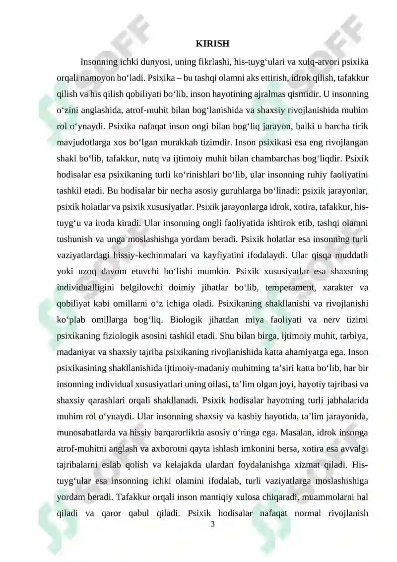 Psihika va psihik hodisalar olami 3