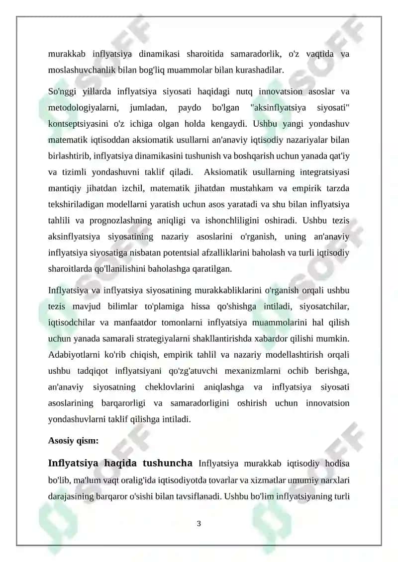 INFLATSIYA VA AKSINLFATSIYA SIYOSATI 3