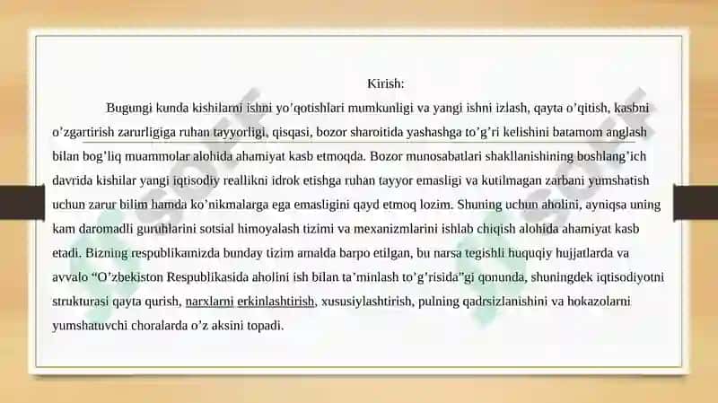 Ishsizlikning kelib chiqish sabablar va namoyon bolish shakllari 3