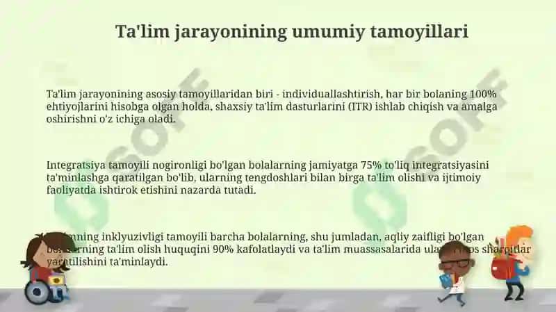 Intellektual nuqsonli bolalarga ta’lim tarbiya jarayonini tashkil etish 3