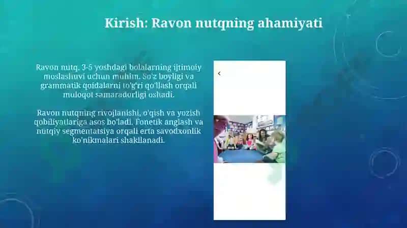 Maktabgacha yosh davrida ravon nutqni rivojlantirish 3