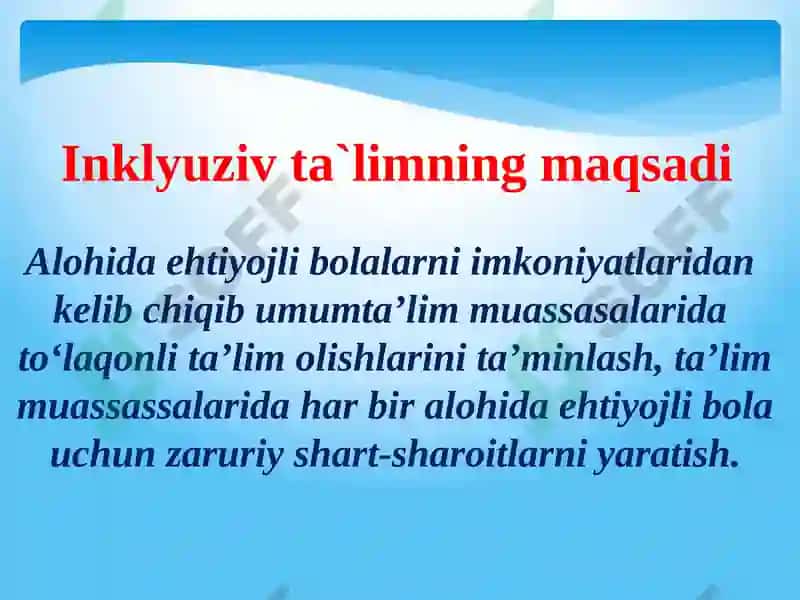INKLYUZIV TA’LIMNING ZAMONAVIY TENDENSIYALARI 3