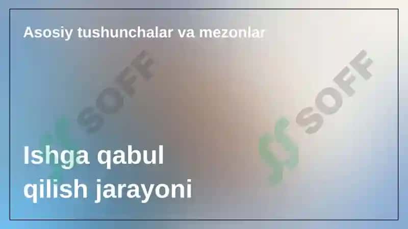 HR menejerlari va lavozimi uchun ishga qabul qilish mezonlarini ishlab chiqish va taqdimot tayyorlash 3