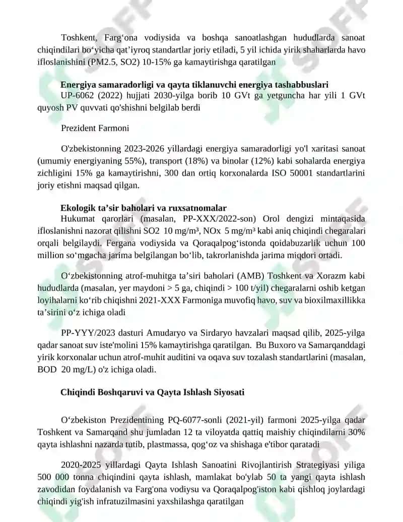 Barqaror Qishloq xo'jaligi va Yerlardan foydalanish amaliyoti 3