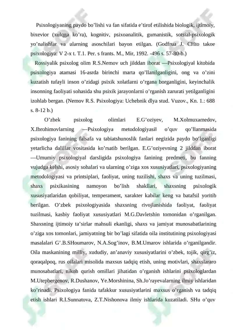 Psixologiya Fanining Predmeti, Maqsadi va Vazifalari 3