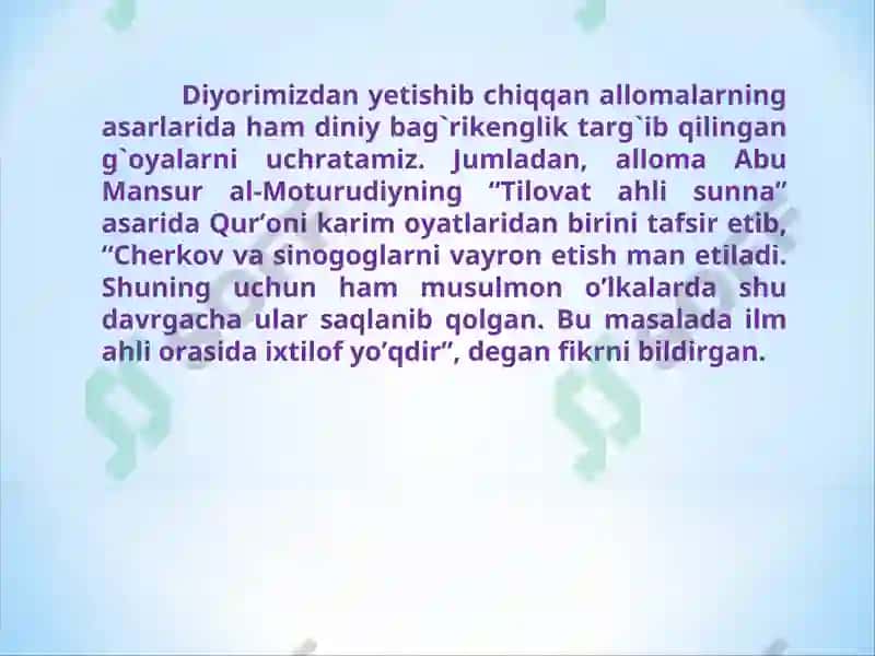 Diniy ta'lim tizimi 3