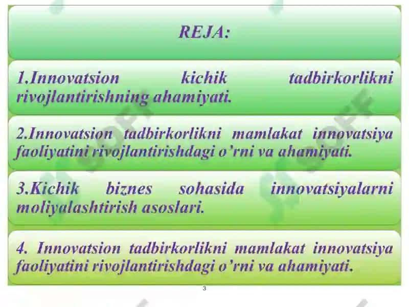 INNOVATSION IQTISODIYOT 3