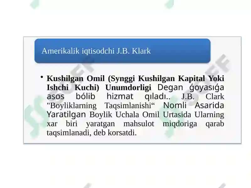 Ishlabchiqarilgan mahsulotning taqsi,lanish tamoyillari boyig'cha turlichi nazariyalar 3