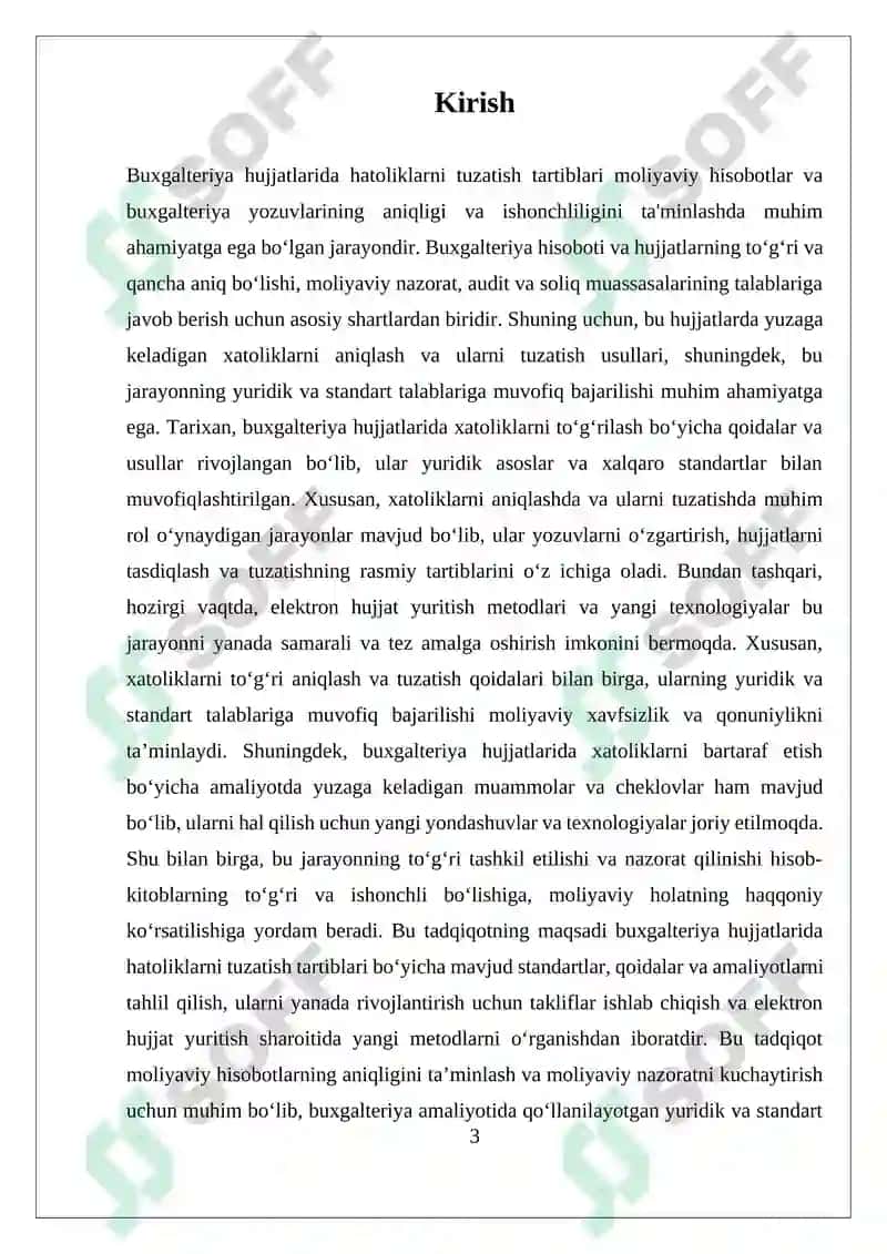 BUXGALTERIYA HUJJATLARIDA HATOLIKLARNI TUZATISH TARTIBLARI 3