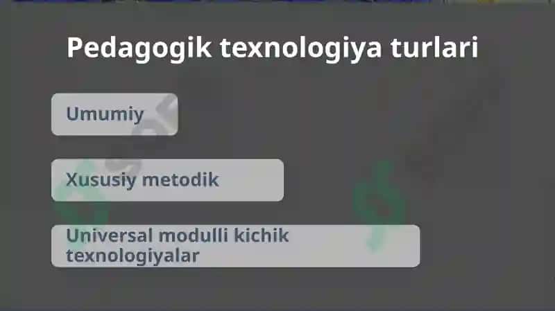 Pedagogik texnologiyalar va Pedagogik mahorat 3
