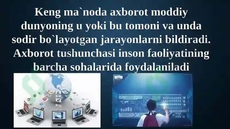 Akademik yozuv va axborot AXBOROTNING TURLARI VA XUSUSIYATLARI 3