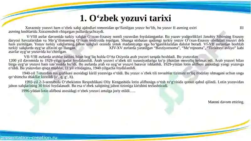 O`zbek yozuvi tarixi 3