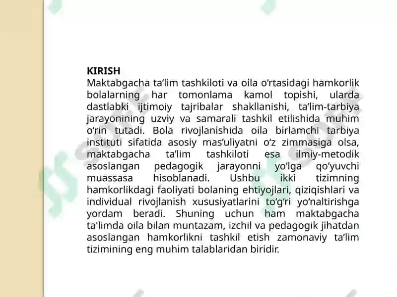 Maktabgacha ta'lim tashkilotining oila bilan xamkorligi 3