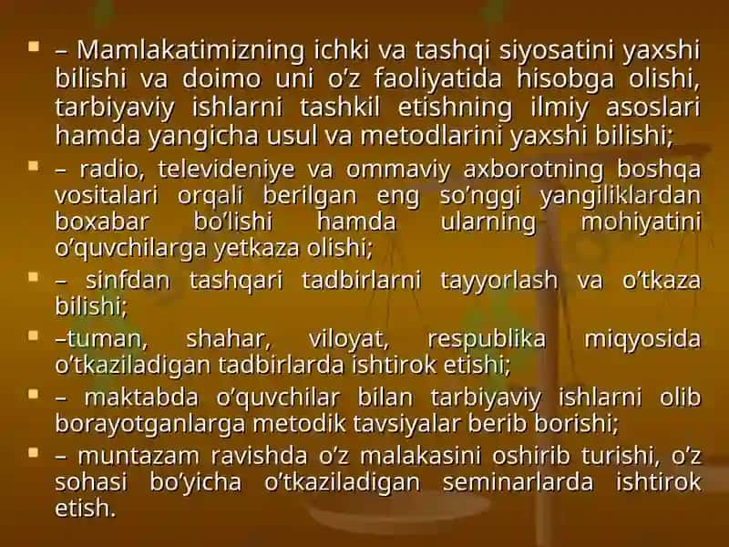Sinfdan va maktabdan tashqari ishlarni amalga oshirishda direktor o‘rinbosarining ish metodikasi 3