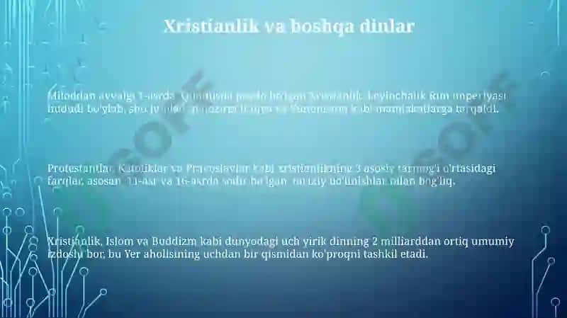 Xristian dini haqida 3