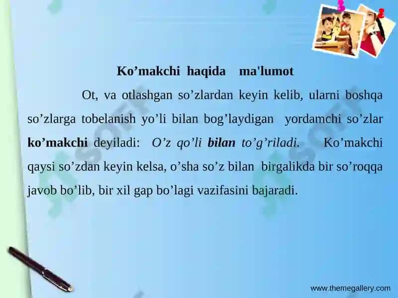 Yordamchi so‘zlar 3