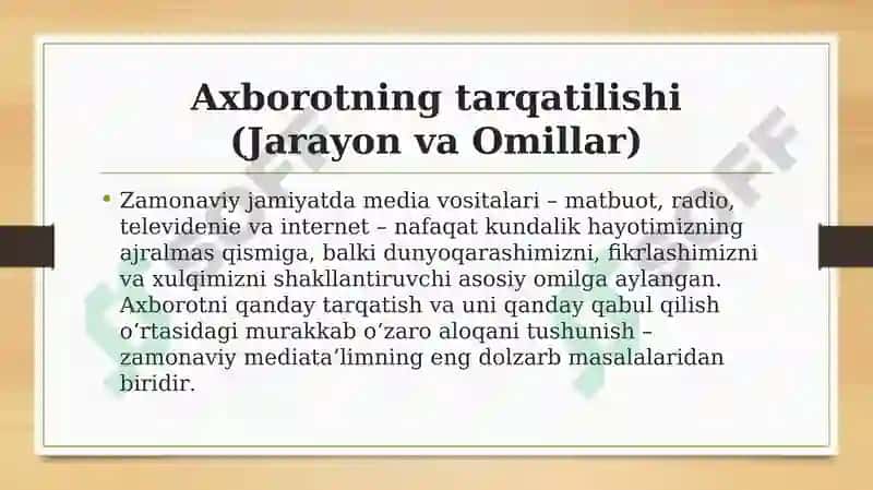 Media vositalarida axborotning global tarqalishi va madaniy ta’siri 3