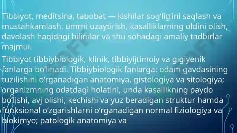 Tasirlanish qonunlari tibbiyotda ahamayati 3