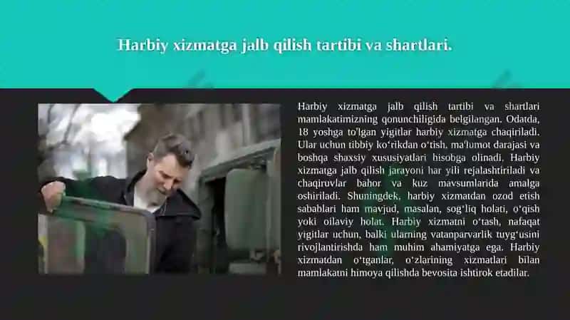 Fuqarolarni harbiy va muqobil xizmatga tayyorlash 3
