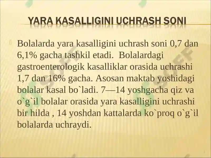 Oshqozon yara kasalligi etiologiyasi va patogenezidagi zamonaviy aspektlar 3