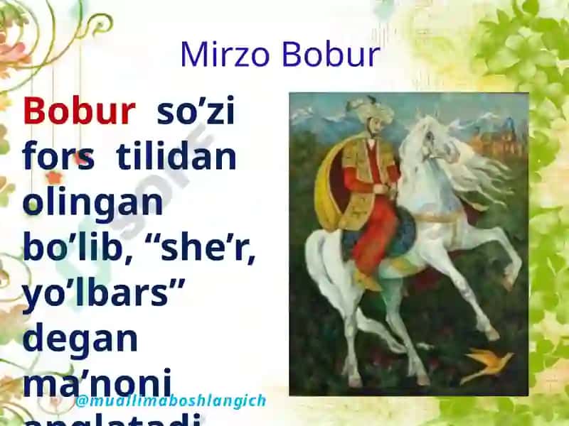 Zahiriddin Muhammad Bobur 3