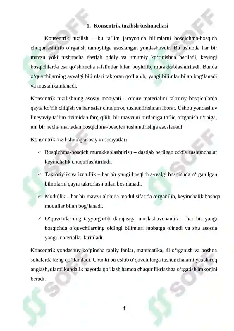 Dasturning konsentrik tuzilishi va tamoyillari asosida tuzilishi 3