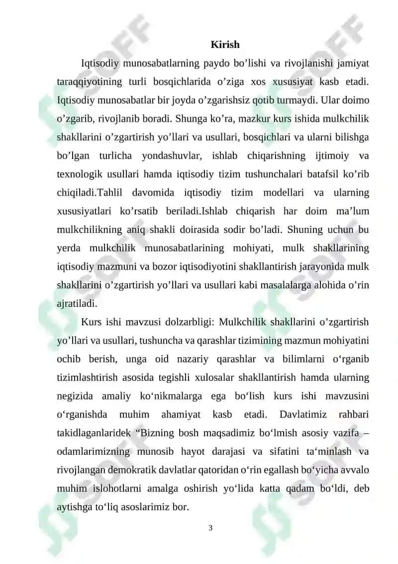 Mulkchilik shakllarini o’zgartiris 3