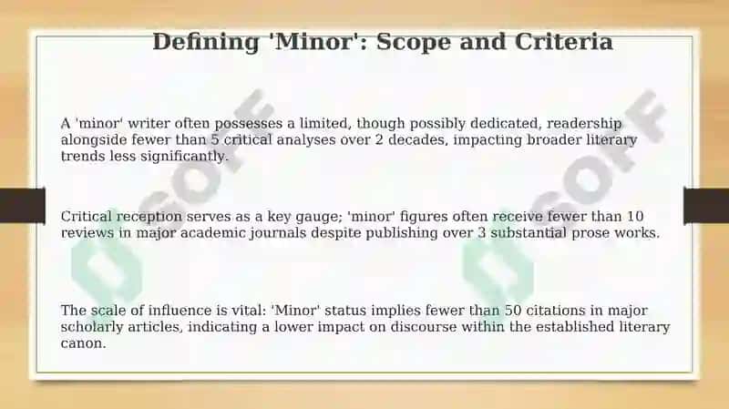 Minor Prose writers 3