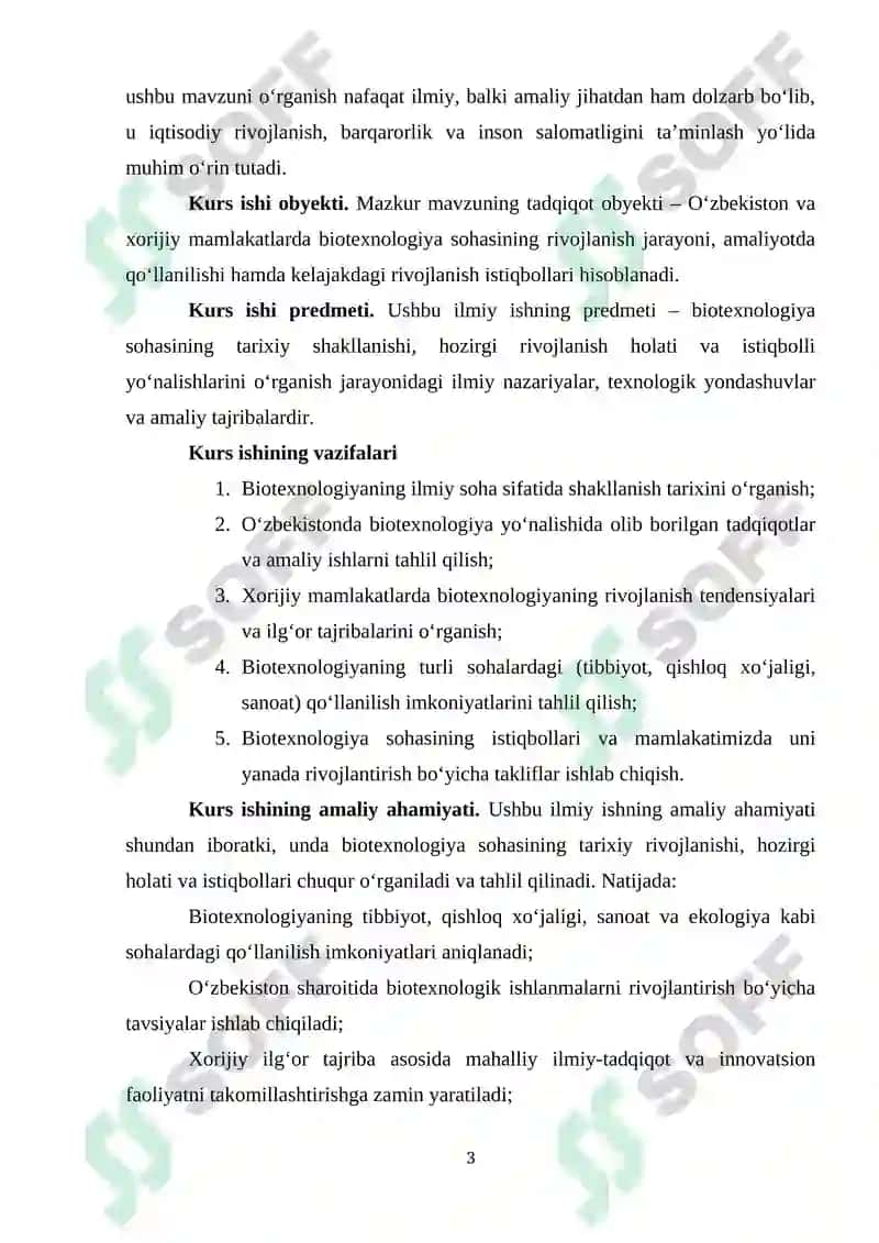 BIOTEXNOLOGIYANING RIVOJLANISH TARIXI VA ISTIQBOLLARI 3