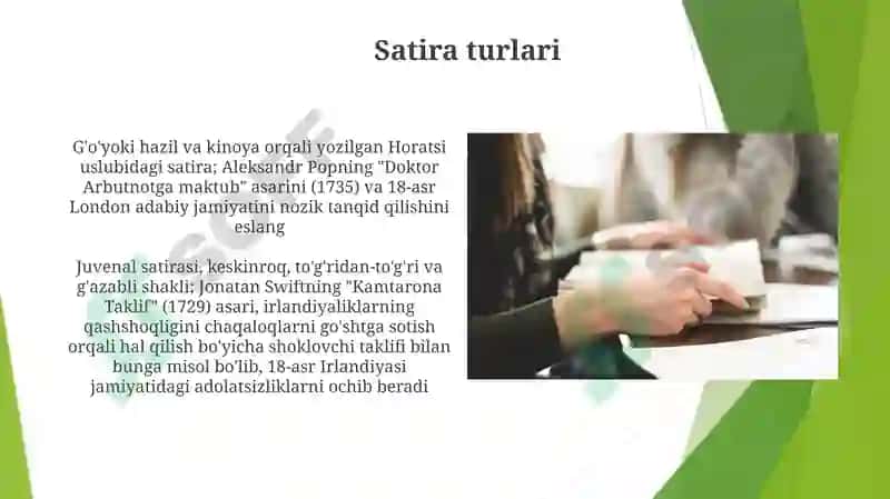 Satirik va yumoristik janrlarni oʻrganish 3