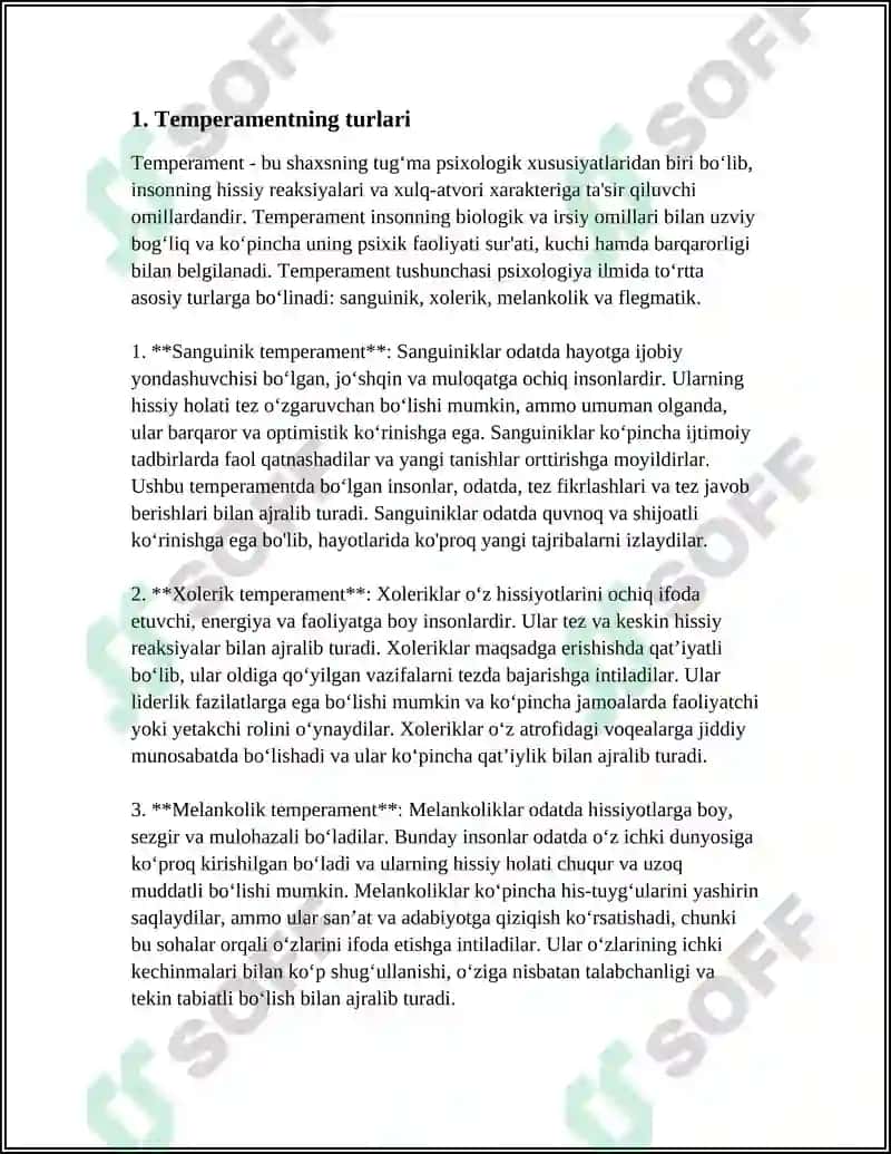 TEMPERAMENT VA SHAXS FAOLLIGI 3