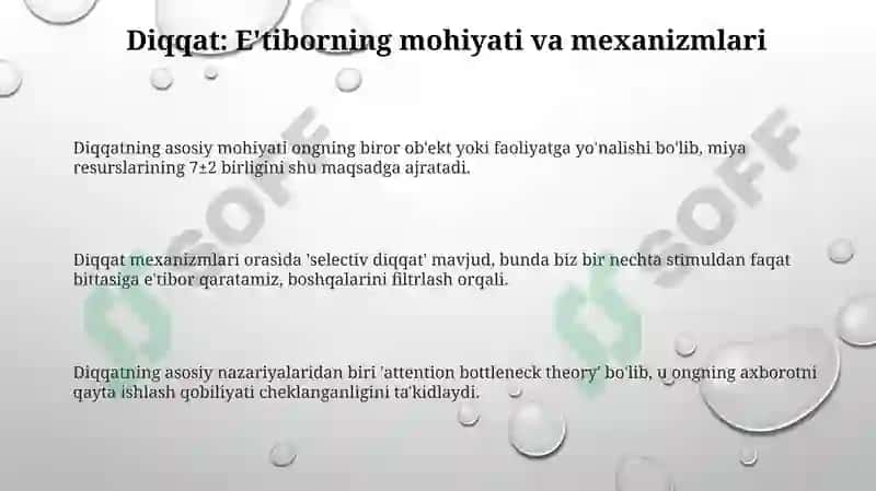 Diqqat, Sezgi, Idrok 3