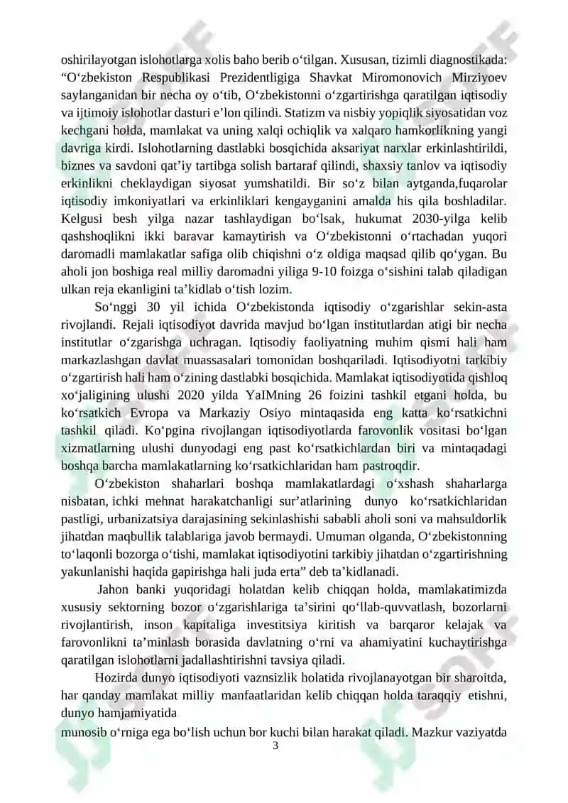 Xalqaro Reytinglar va Ularga O‘zbekistonning Integratsiyalashuvi 3