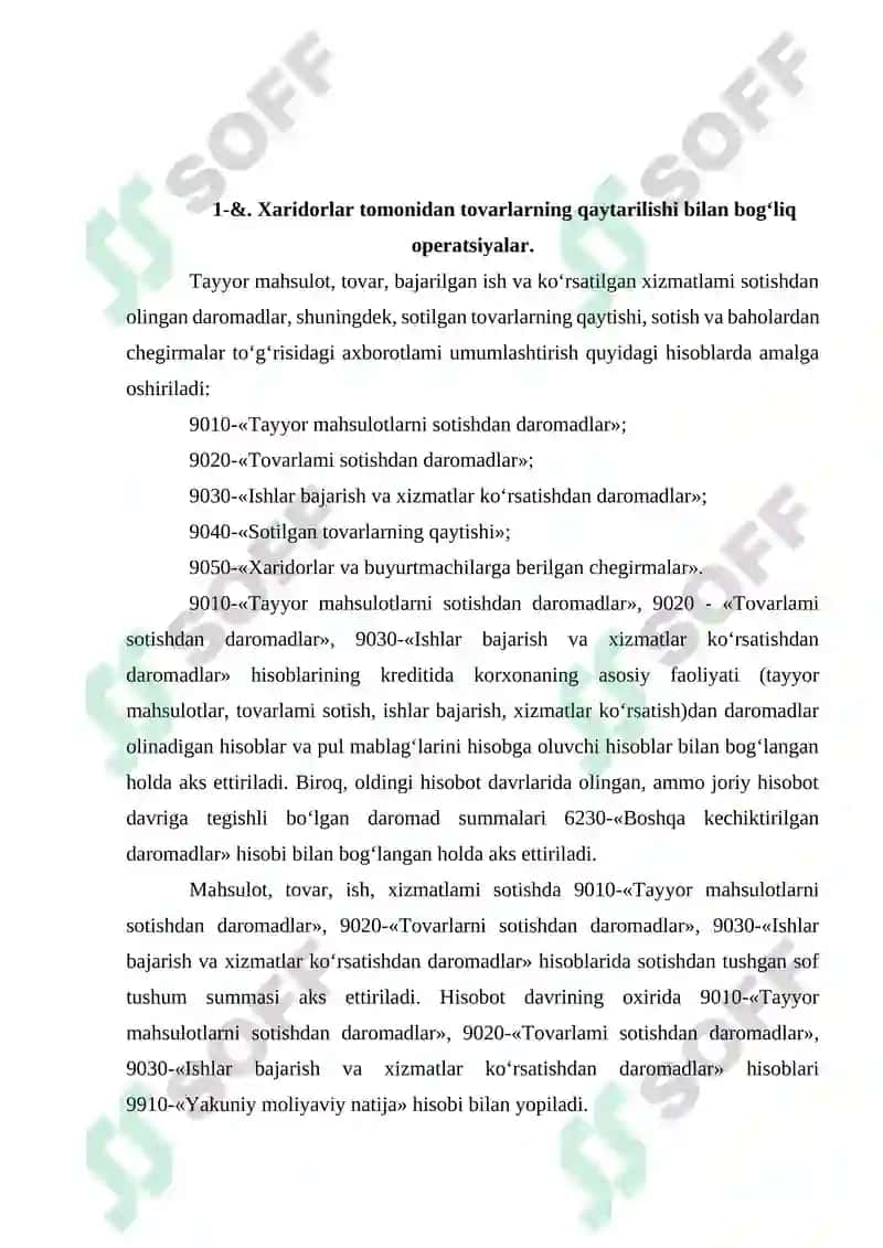 Moliyaviy hisobotning xalqaro standartlari fanidan REFERAT 3