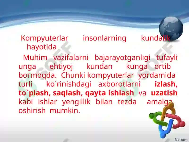 Kompyuter. Kompyuterning asosiy qurilmalari va ularning vazifalari 3