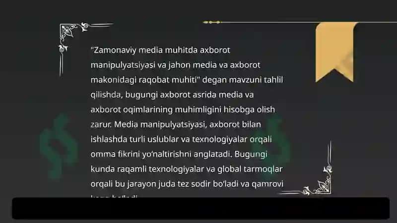 Zamonaviy media muhitda axborot manipulyatsiyasi 3