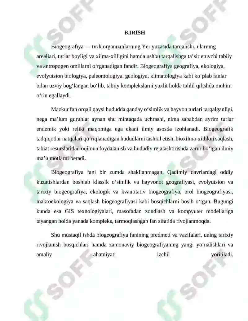 Biogeografiyaning rivojlanish bosqichlari 3