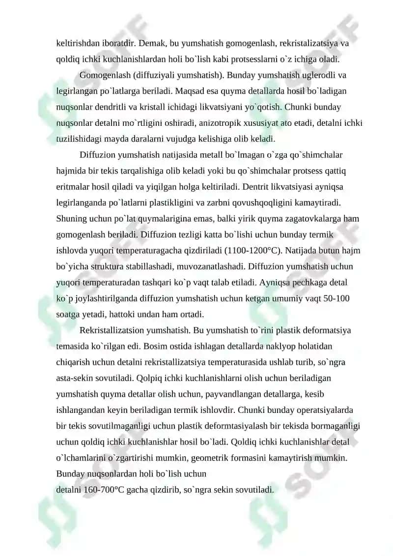 Termik ishlash usullari, texnologiyasi 3