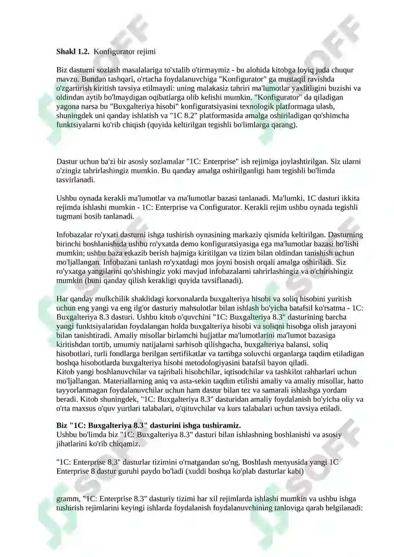 1C buxgalteriya dasturlash tizimidan foydalanish texnologiyasi 3