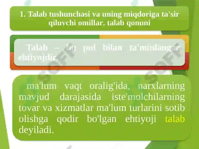 Talab va taklif nazariyasi 3