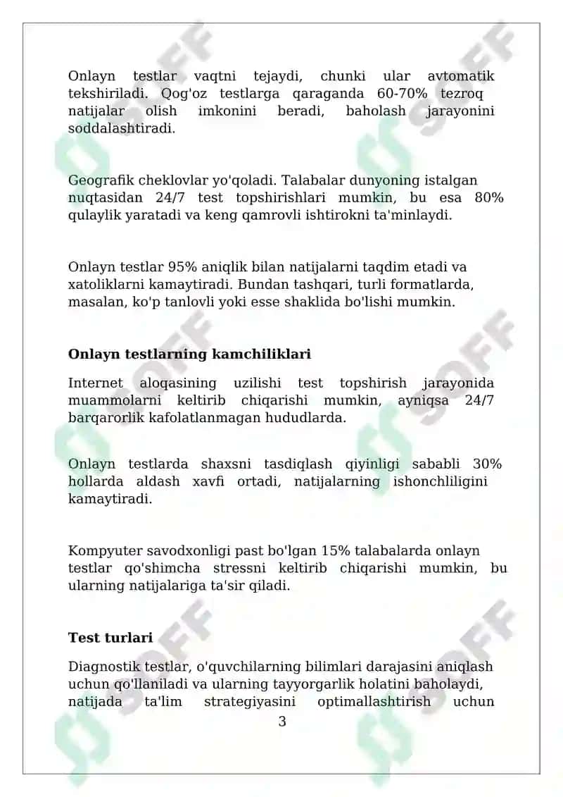 Onlayn testlar 3