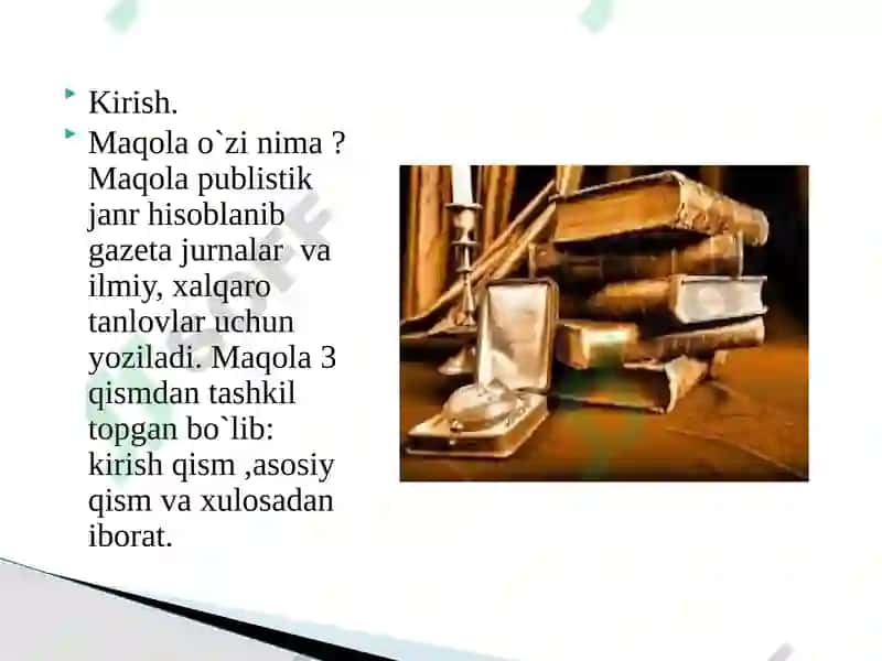 Maqolada mualliflar ro`yxati,anotatsiya, kalit so`zlarini shakllantirish 3