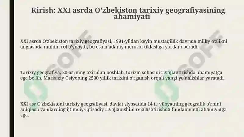 O'zbekiston Tarixiy Geografiyasi 3