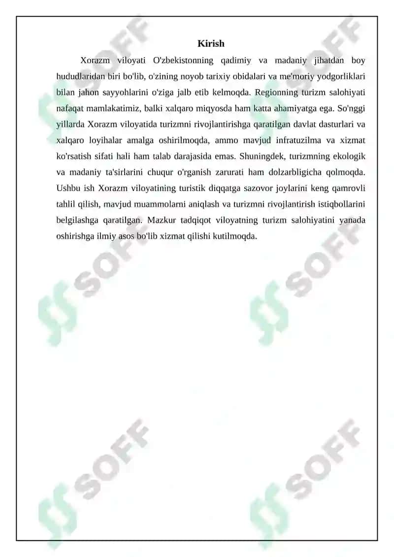 Xorazm viloyating turistik joylari 3